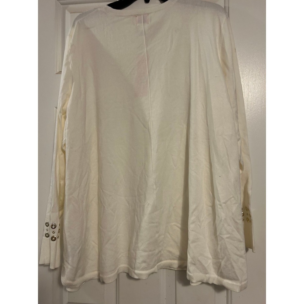 Ruby Rd. Embellished V-Neck Sweater - Picture 2 of 3